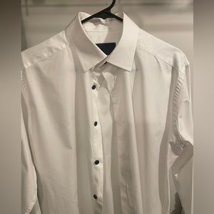 David Donahue White Dress Shirt
